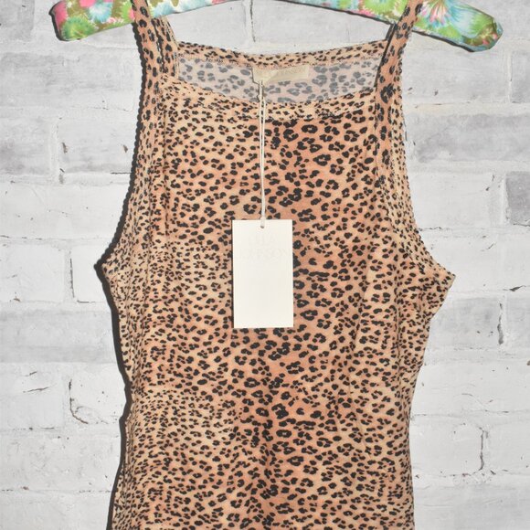 NWT! Ulla Johnson Sidney Cami in Snow Leopard Size S $165! - Picture 2 of 7